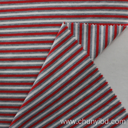 Customized Color Soft And Stretchy Stripe Pattern Yarn Dyed 2x2 Rib Fabrics For Sweater dress/Garment